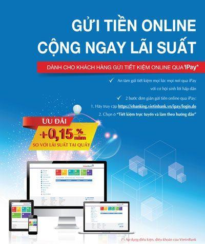 Tiết kiệm trực tuyến Vietin Bank