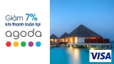 Giảm 7% phí đặt phòng khách sạn trên Agoda khi thanh toán bằng thẻ Visa OceanBank.